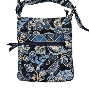 Vera Bradley Weekend Bag Made in USA Windsor Blue Paisley Quilted Purse